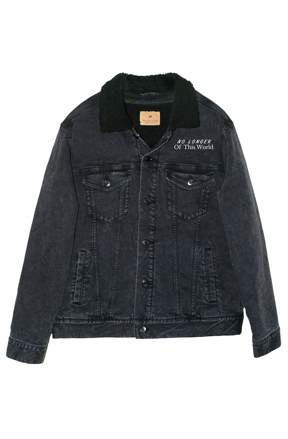 No Longer of this World Denim Jacket (Embroidered) – WALKING TESTIMONY
